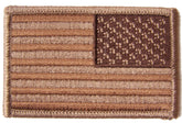Wholesale BROWN DESERT AMERICAN FLAG right arm 3 INCH EMBROIDERED PATCH ( sold by the piece )